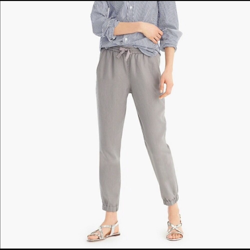 JCrew Point Sur Linen Joggers